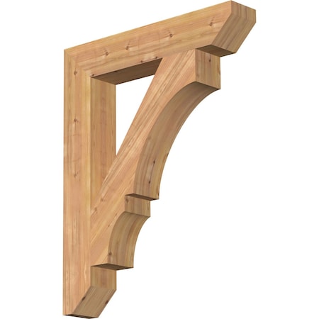Ekena Millwork Balboa Slat Smooth Bracket, Western Red Cedar, 5 1/2"W x 32"D x 40"H BKT06X32X40BOA06SWR